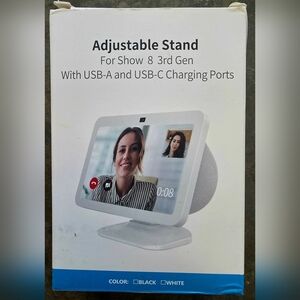 Adjustable Stand for Show 8 3rd Gen - Black and White